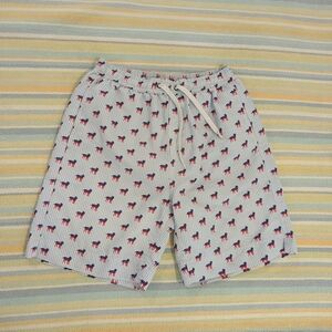 ⭐ Southern Proper Patriotic Dog Print Swim Trunks Shorts Size Small